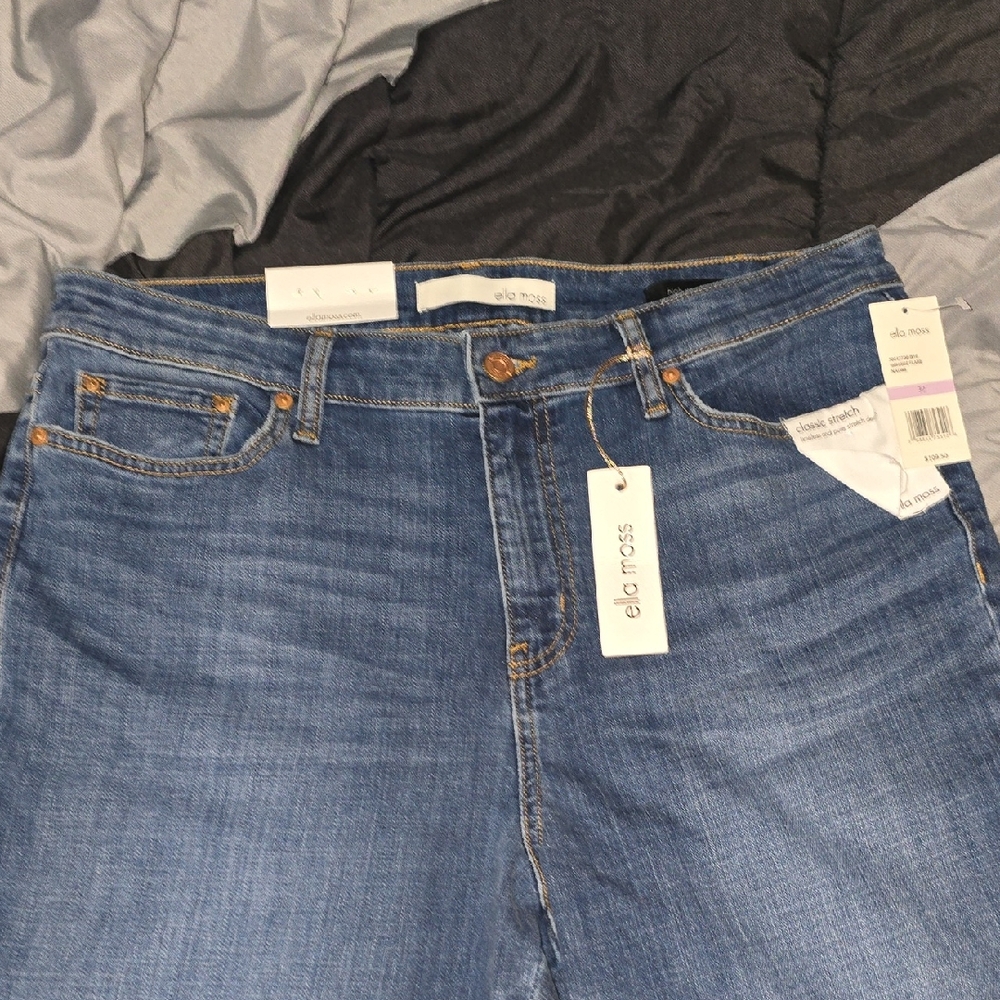 Ella Moss Women's Blue Flare Jeans